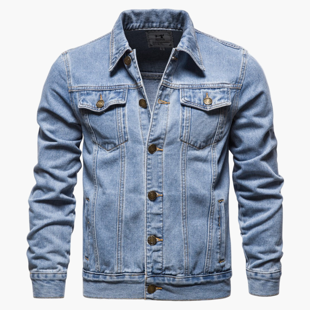 Men's denim jacket in classic style – versatile transitional jacket for everyday and leisure use