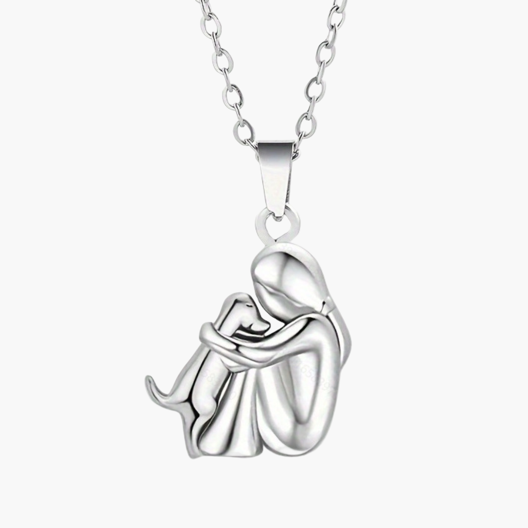 Damen Halskette mit Hund-Anhänger – Symbol für Liebe und Freundschaft – Geschenk für Hundefreunde