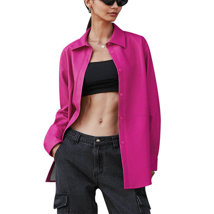 Heidi – Langarm Damenjacke aus veganem Leder