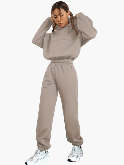 Women's Tracksuit Two-Piece Hoodie & Jogging Pants Casual Sport Streetwear