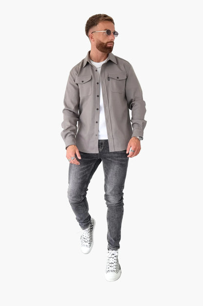 Men's Overshirt Jacket – Modern Street Style for Everyday, Leisure, and Office