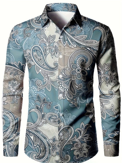 Tom – 3D digital print men's shirt in American style