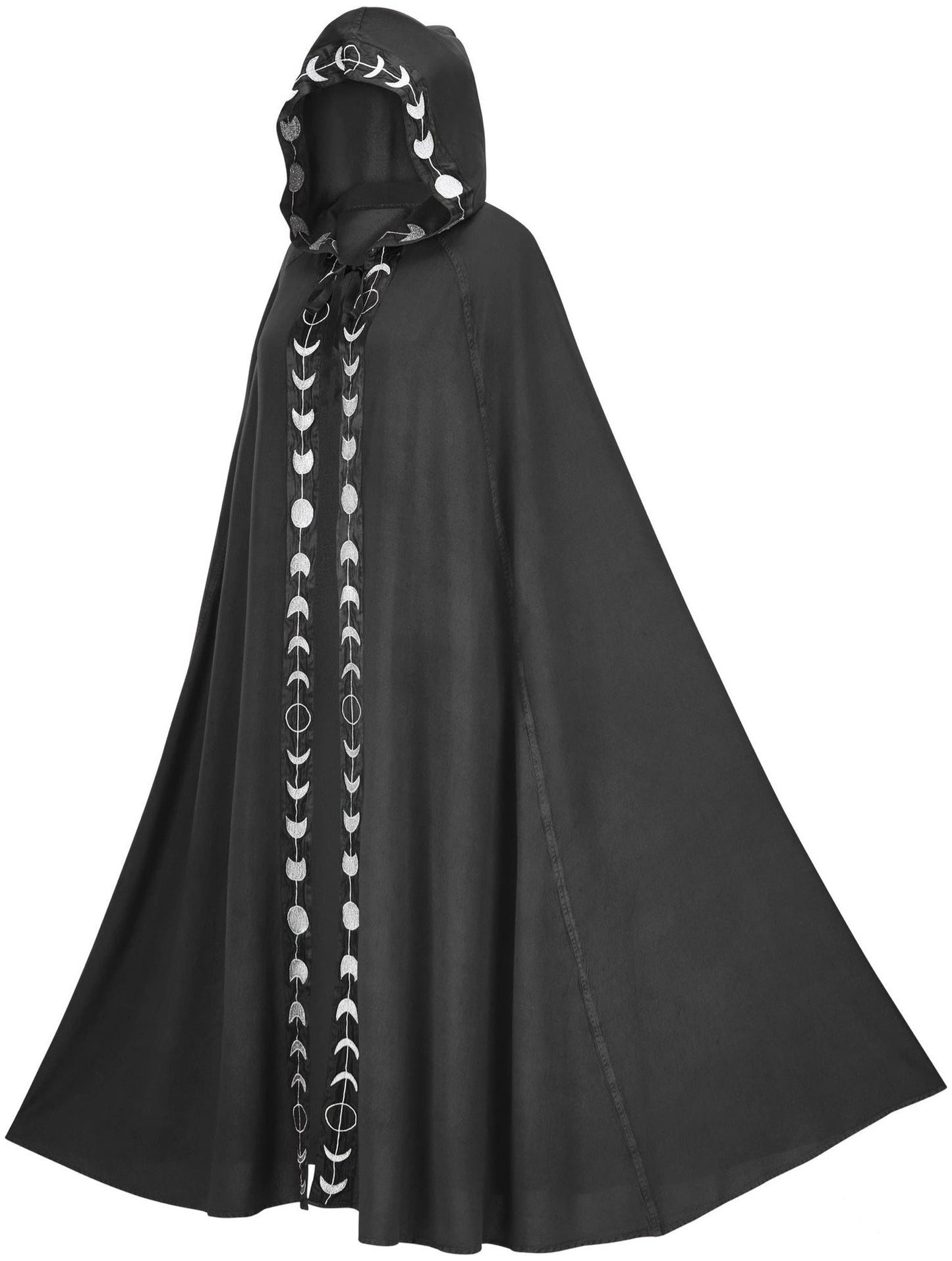 Halloween cloak with hood for adults – magical witch & wizard costume, unisex, perfect for Halloween parties