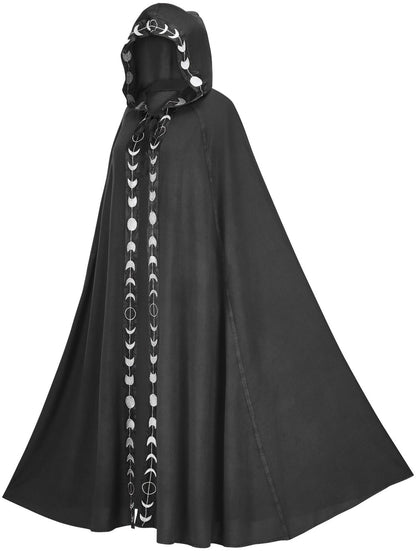 Halloween cloak with hood for adults – magical witch & wizard costume, unisex, perfect for Halloween parties