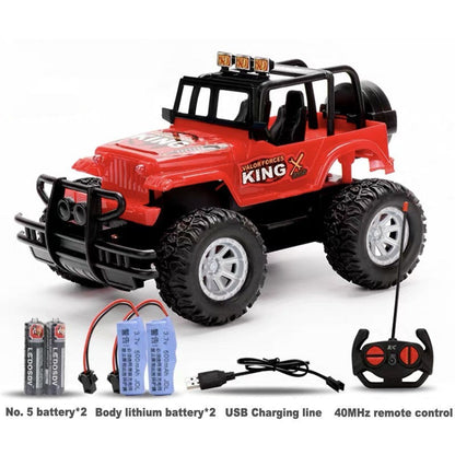 Remote-Controlled Offroad Toy Car for Boys – Adventure Jeep with Remote Control, Robust Design, Ideal Gift