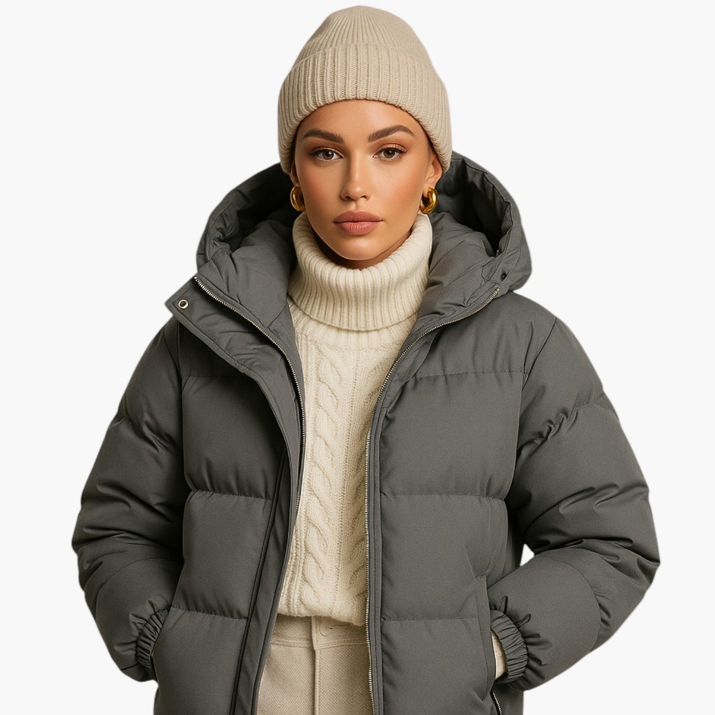 Men's Winter Parka Jacket – Urban Quilted Coat for Everyday & Outdoor