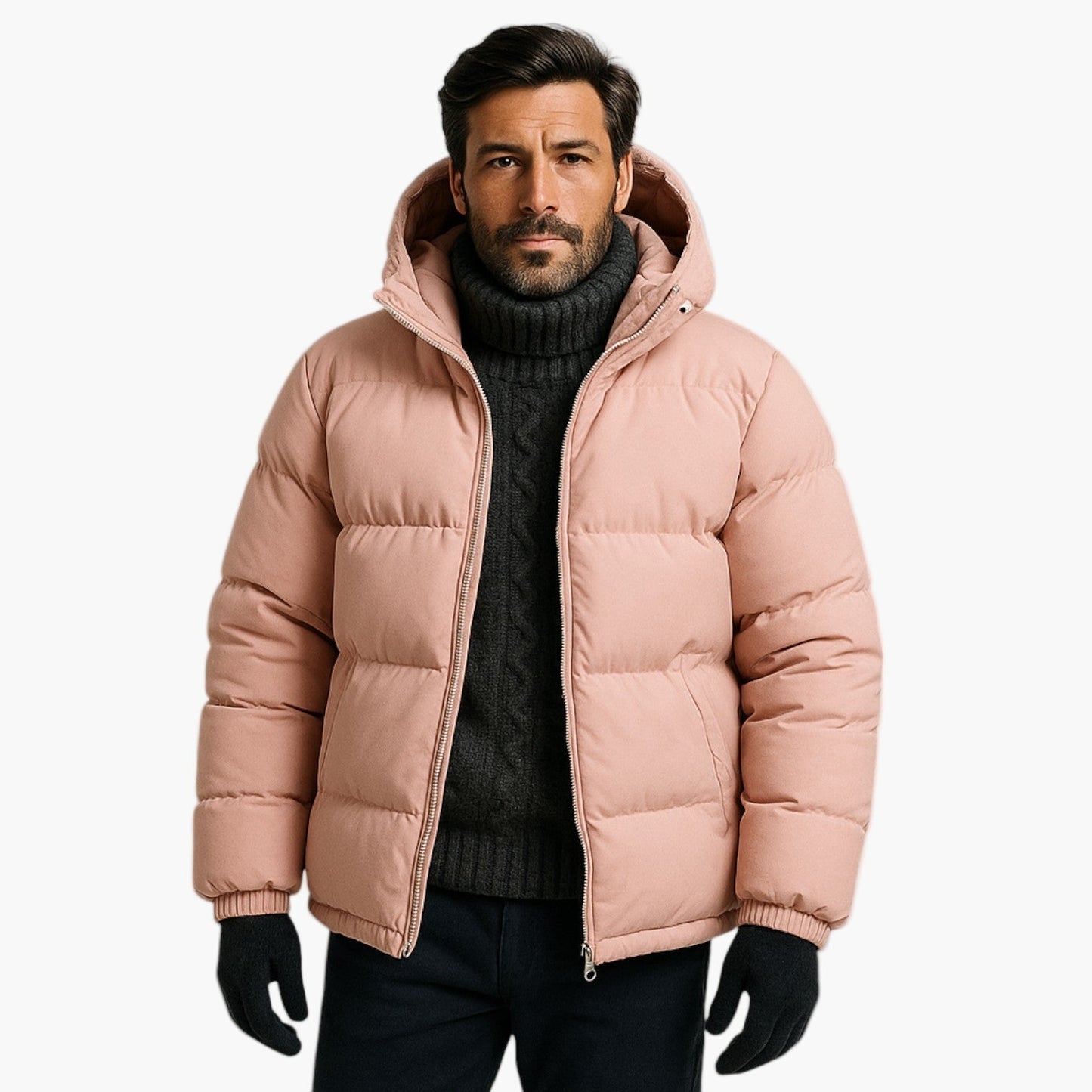Men's Winter Parka Jacket – Urban Quilted Coat for Everyday & Outdoor