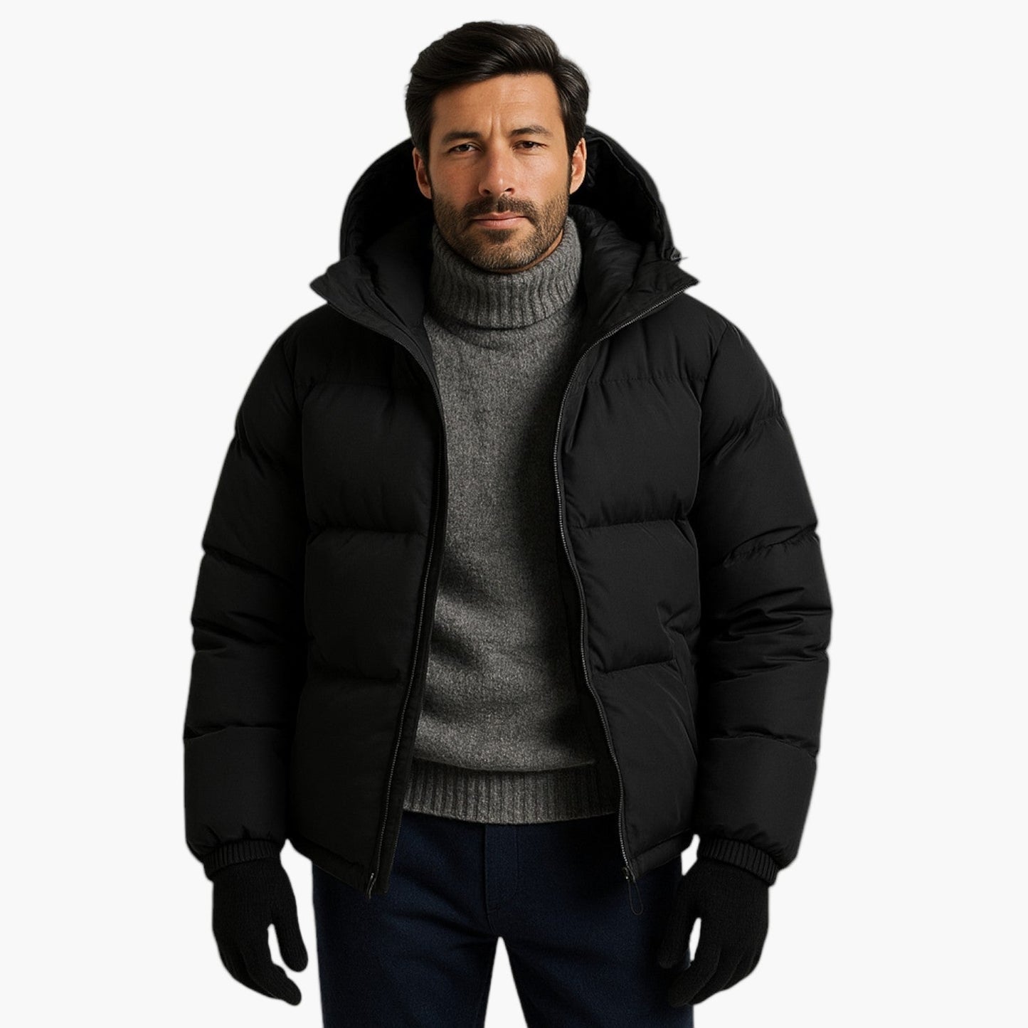 Men's Winter Parka Jacket – Urban Quilted Coat for Everyday & Outdoor