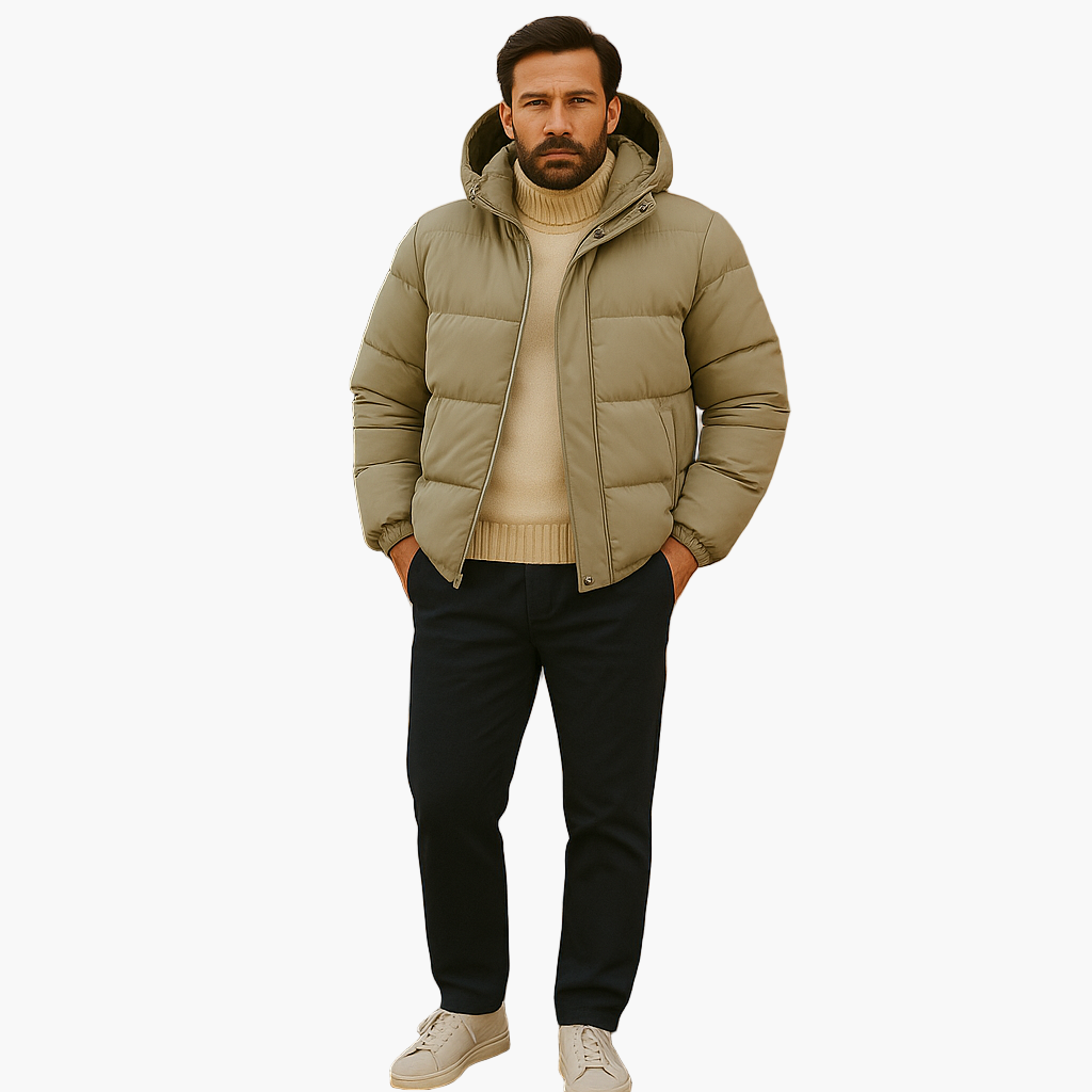 Men's Winter Parka Jacket – Urban Quilted Coat for Everyday & Outdoor