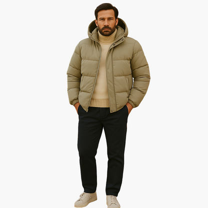 Men's Winter Parka Jacket – Urban Quilted Coat for Everyday & Outdoor