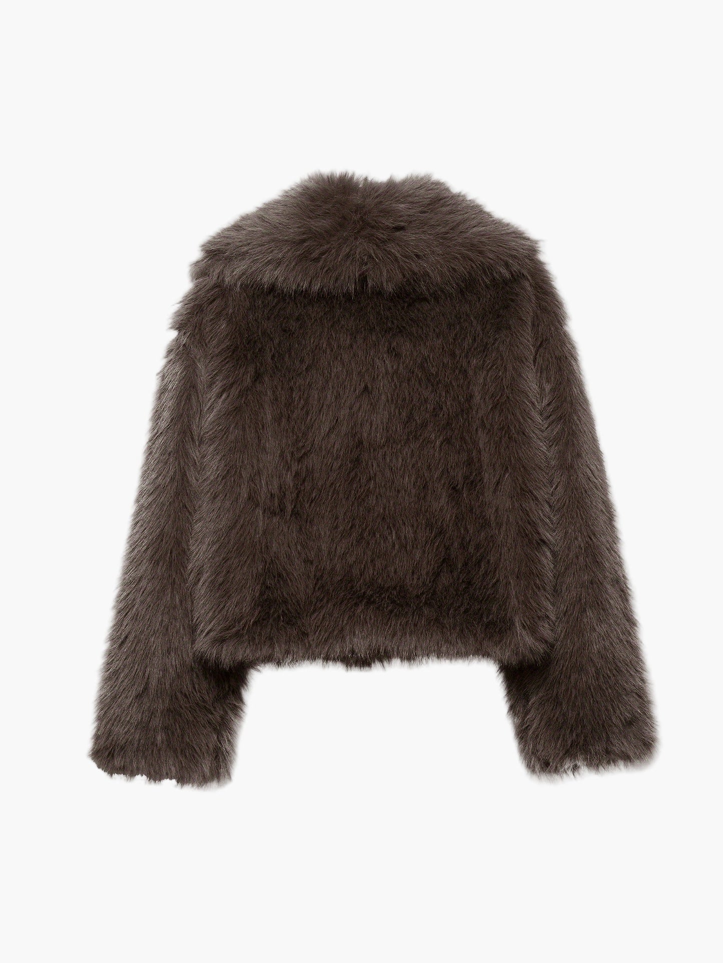 Damen Kurzjacke Kunstfell Elegant Winterjacke für Freizeit & Ausgehen