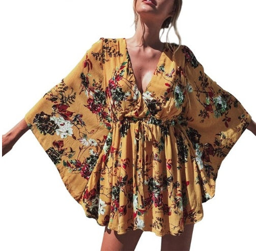 Judith – Boho-Kleid mit Fledermausärmeln