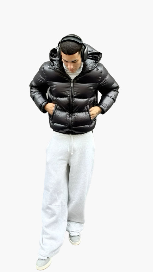 Men's Quilted Jacket Puffer Urban Street Style Winter Jacket – Ideal for Cold Days