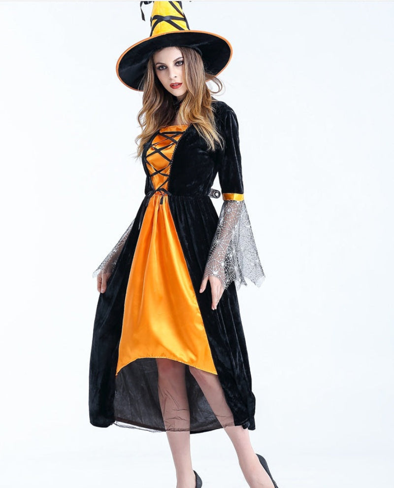 Women's Halloween Witch Costume Set – Enchanting Outfit for Halloween Parties & Spooky Nights