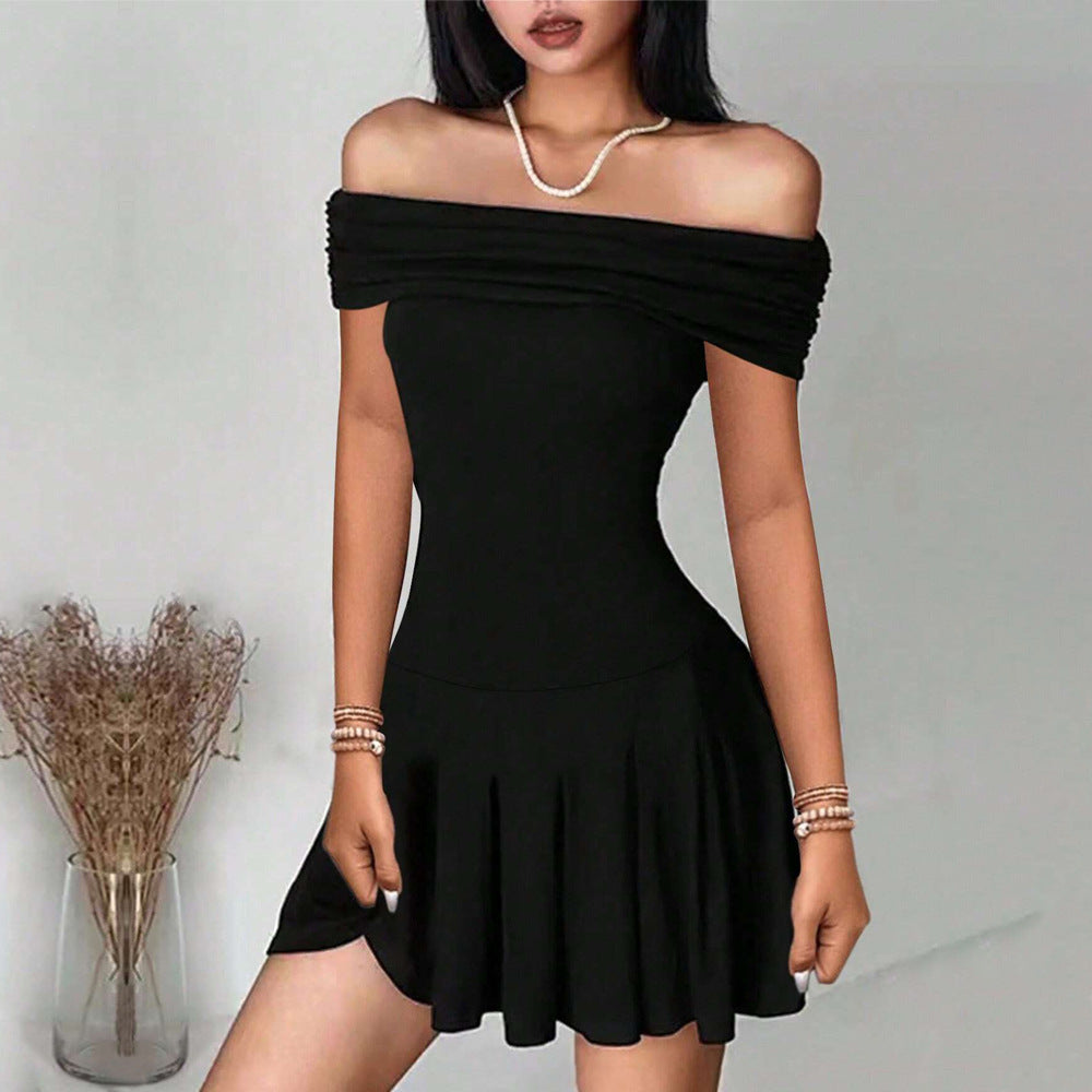 Gillian – Off-Shoulder Kleid mit Hoher Taille