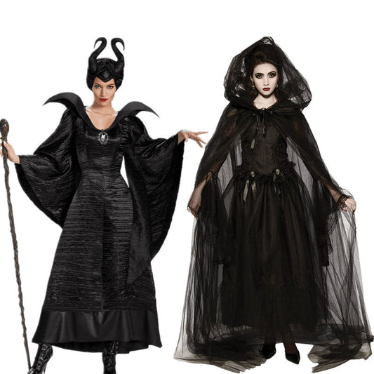 Halloween women's witch and sorceress costume set for party & carnival