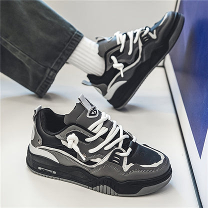 Herren Sneaker Low Streetwear Chunky Freizeitschuhe für Herbst und Sport