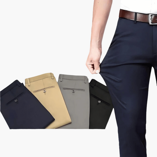 Men's Stretch Business Pants – Elegant, Flexible Suit Pants for Office & Leisure