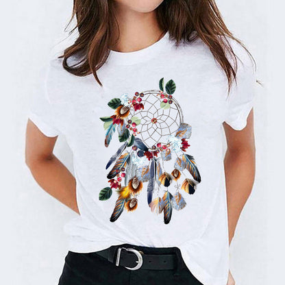 Alice – Süßes T-Shirt mit Cartoon-Druck