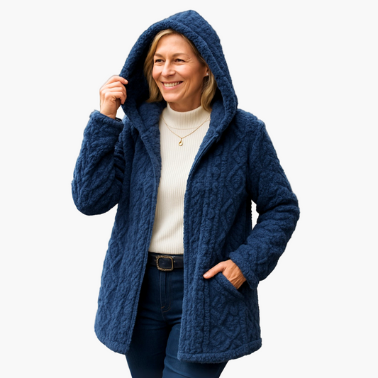 Women's hooded jacket in quilted look for everyday and leisure