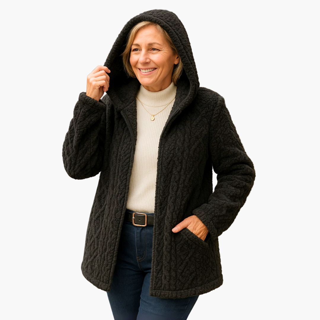Women's hooded jacket in quilted look for everyday and leisure