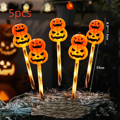 Halloween decoration LED ghost string lights for outdoors – funny cartoon ghosts for party & garden