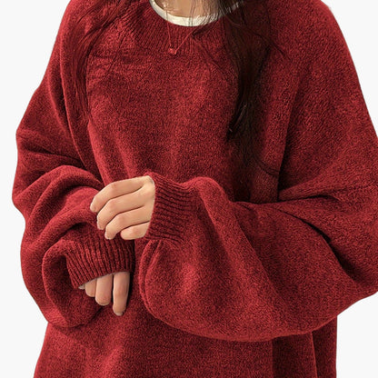 Damen Oversize Pullover Lässig Komfortable Freizeitmode