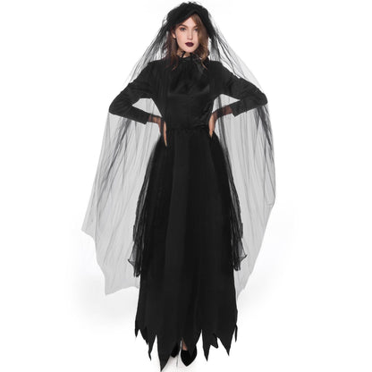 Women's Halloween Costume – Haunting Widow Outfit for Halloween Parties & Cosplay