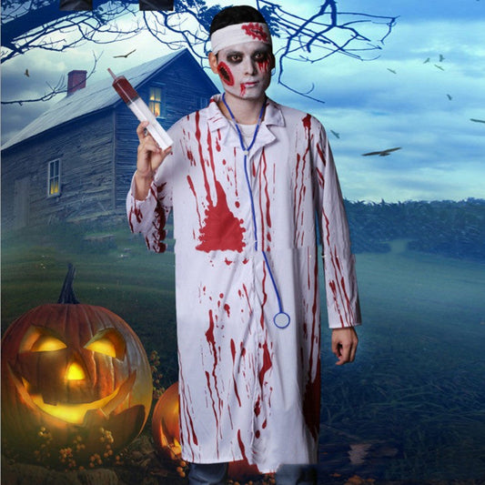 Halloween Men's Zombie Doctor Costume for spooky parties and events