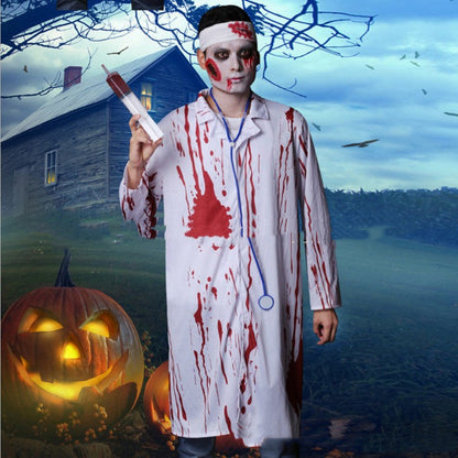 Halloween Men's Zombie Doctor Costume for spooky parties and events