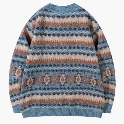 Men's knitted sweater in vintage style for autumn and winter – casual Norwegian look