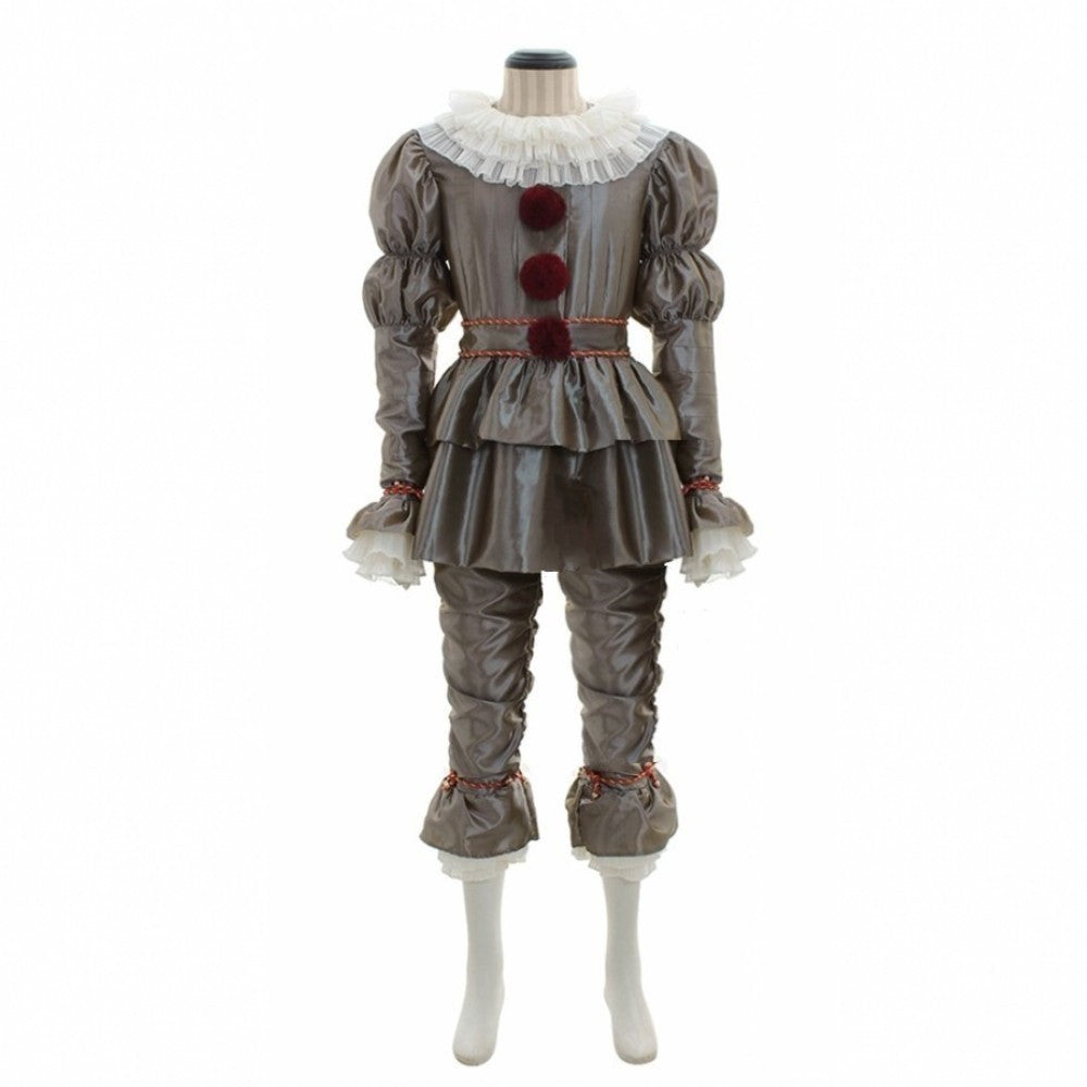 Halloween Pennywise Clown Costume for Adults – Creepy Party Outfit