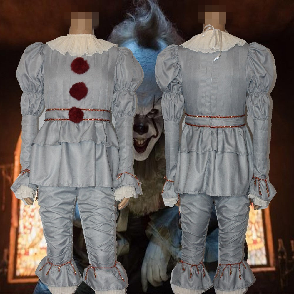 Halloween Pennywise Clown Costume for Adults – Creepy Party Outfit