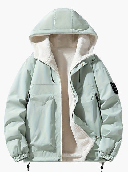 Herren Winterjacke mit Kapuze – Casual Streetwear Outdoorjacke