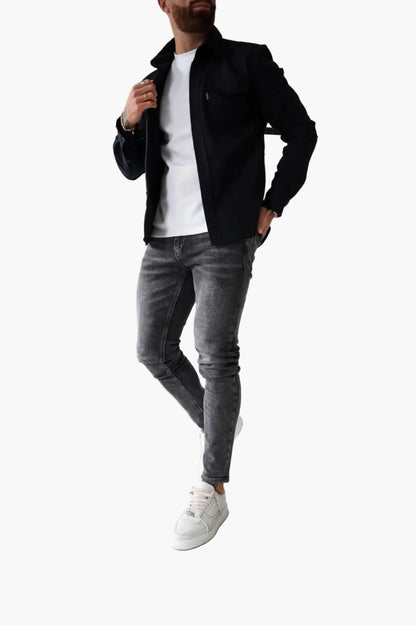 Men's Overshirt Jacket – Modern Street Style for Everyday, Leisure, and Office
