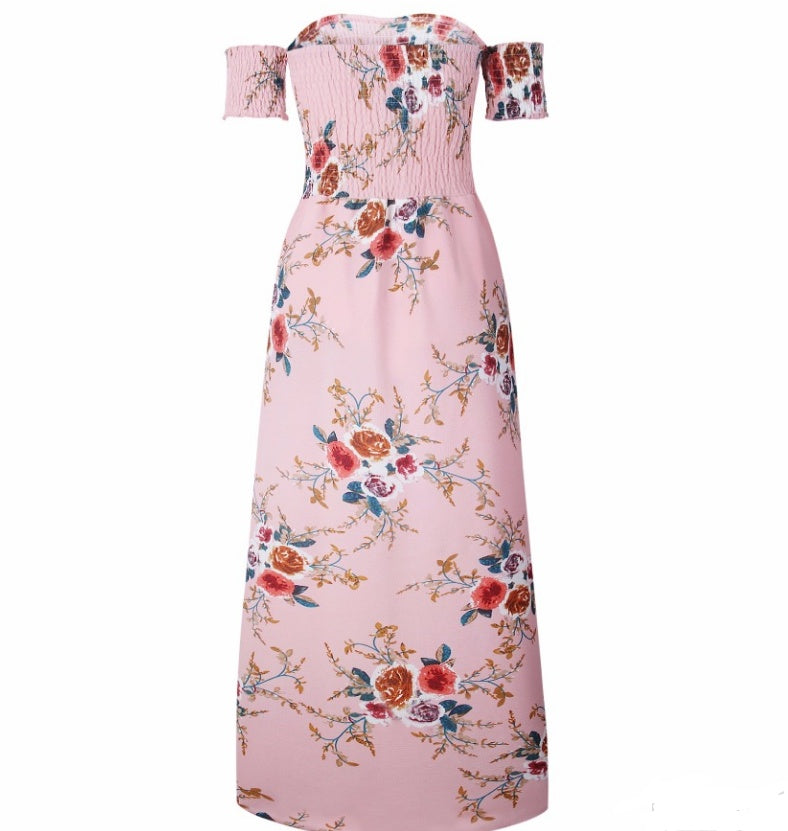 Jessica – Boho Maxikleid Off-Shoulder Sommer