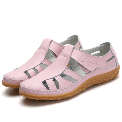 Zoe – Handgemachte Retro Weiche Sohle Velcro Freizeit Schuhe für Damen