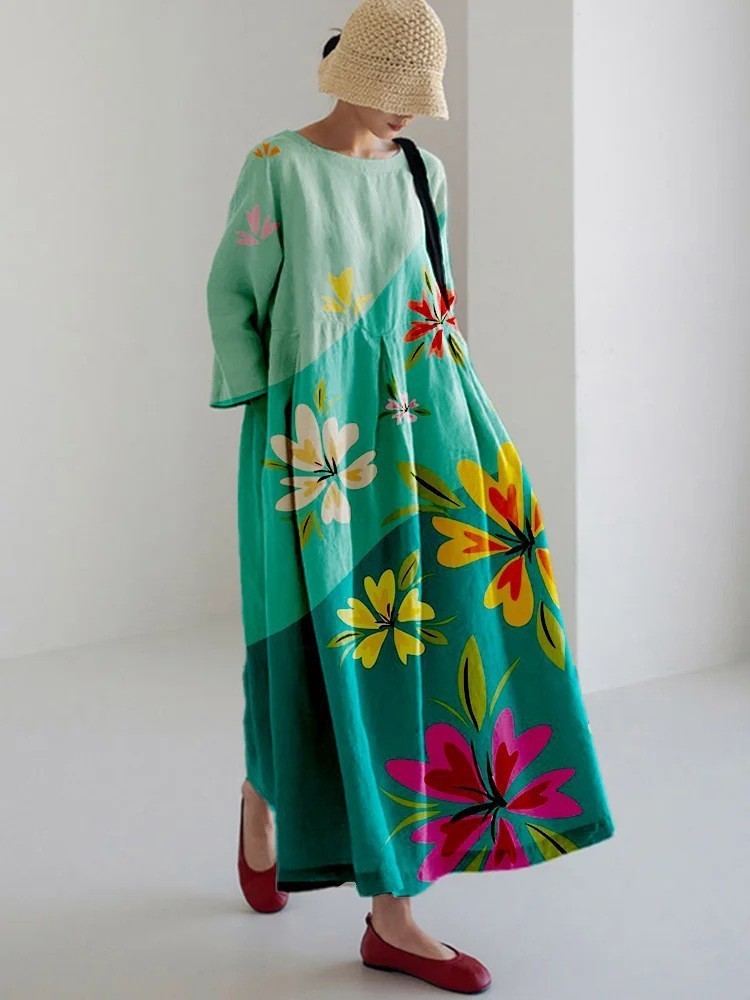 Natalie – Special women's dress with geometric pattern