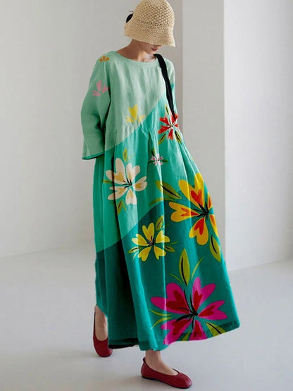Natalie – Special women's dress with geometric pattern