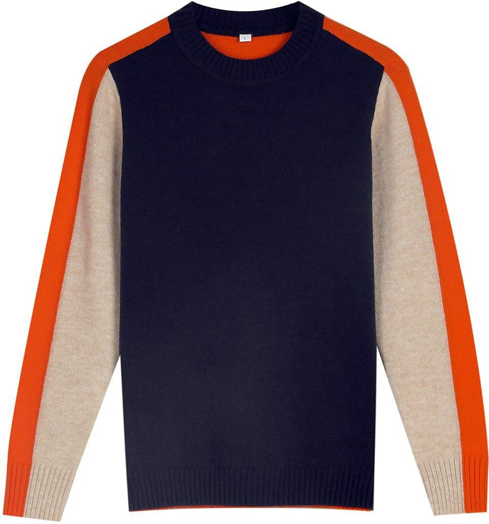 Damen Pullover Colorblock Style Modern Freizeit & Büro