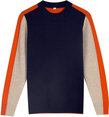 Damen Pullover Colorblock Style Modern Freizeit & Büro