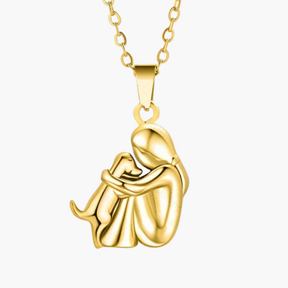 Damen Halskette mit Hund-Anhänger – Symbol für Liebe und Freundschaft – Geschenk für Hundefreunde
