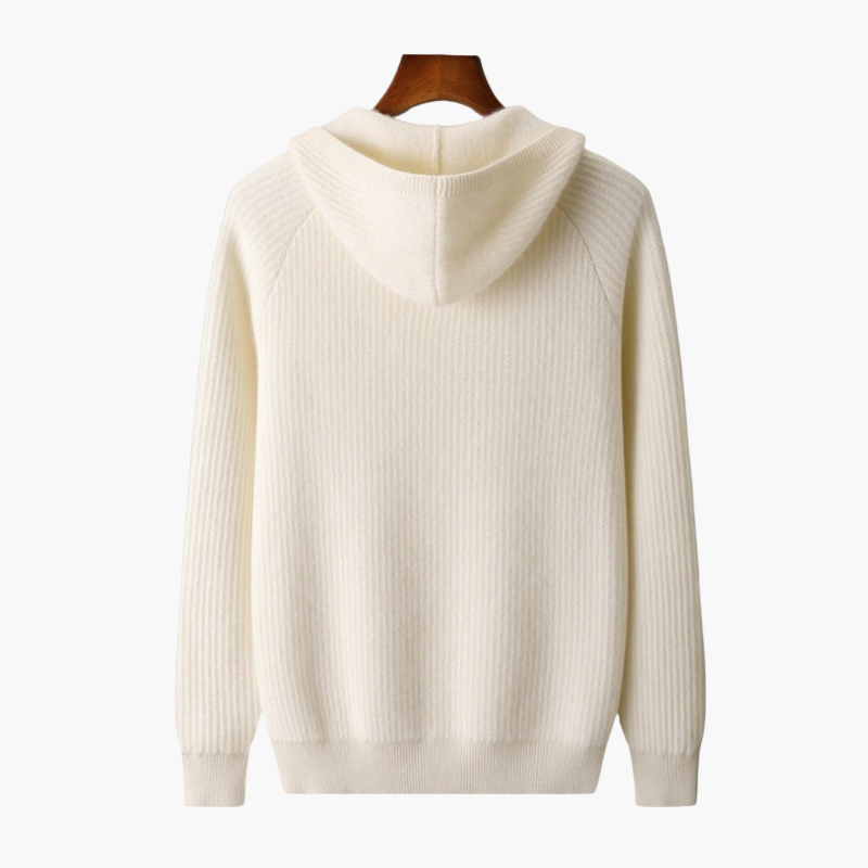 Herren Kapuzen-Cardigan Premium – Moderner Strick Hoodie für Alltag und Freizeit