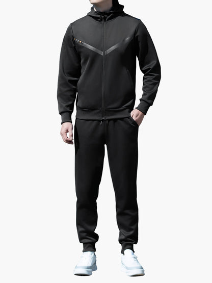Men's Sports Tracksuit Set with Hoodie – Casual & Fitness Jogging Suit