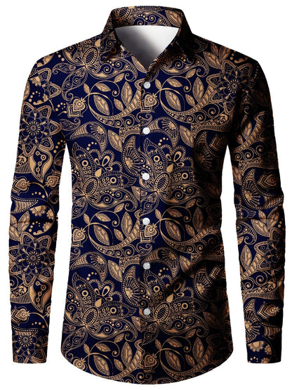 Tom – 3D digital print men's shirt in American style