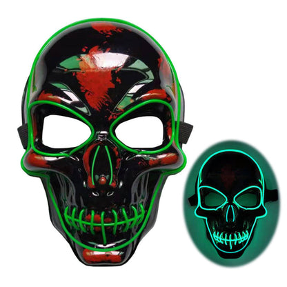 Halloween LED Glowing Skull Mask for Adults – Perfect for Costume Parties & Spooky Decorations