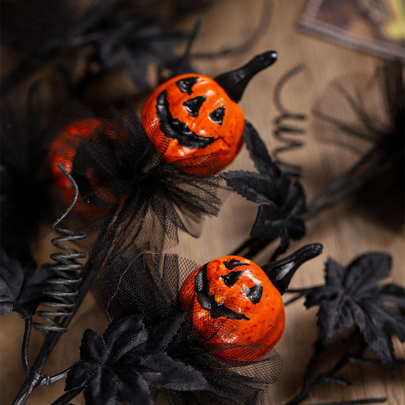 Halloween Decoration Pumpkin Branch Set – Perfect for Spooky Parties & Table Decor