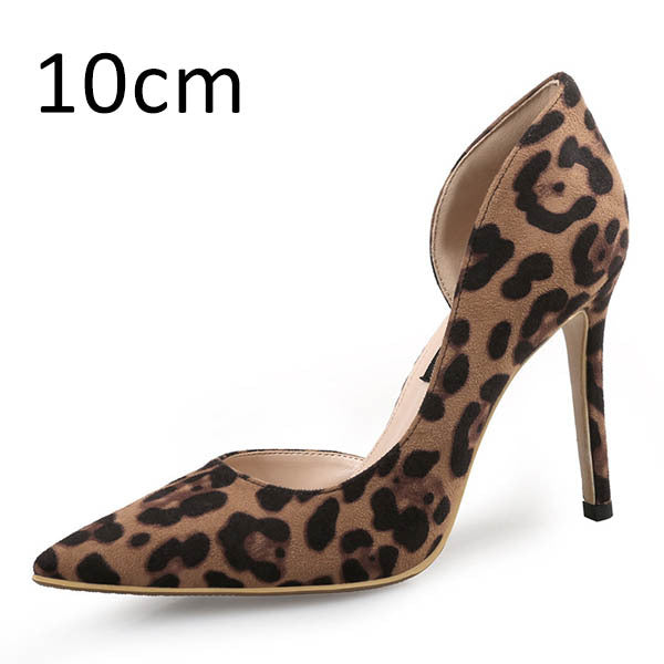 Imogen – Leopardenmuster High Heels mit Spitzem Absatz