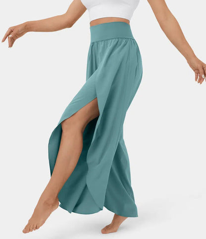 Ann – Weite Damenhose mit hohem Bund