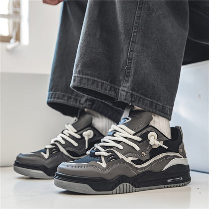 Herren Sneaker Low Streetwear Chunky Freizeitschuhe für Herbst und Sport